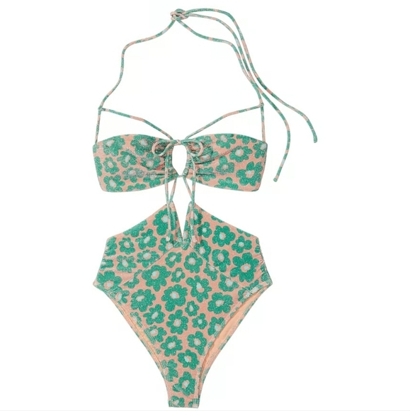 New!For Love and Lemons Beck One -Piece Swimsuit - Picture 4 of 14